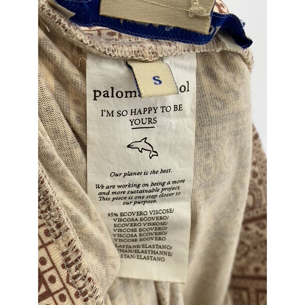 PALOMA WOOL Women's Brown Paisley Printed Straight Leg Pull-On Pant SZ S - Picture 8 of 10